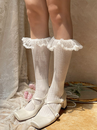 スイートロリータストッキングブラックアクセサリーポリエステルロリータアクセサリー