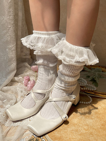 スイートロリータストッキングブラックアクセサリーポリエステルロリータアクセサリー