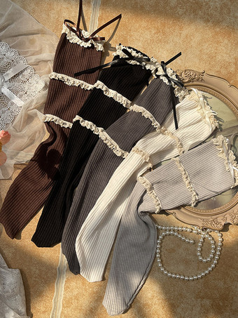 ゴシックロリータストッキングコーヒーブラウンアクセサリーポリエステルロリータアクセサリー