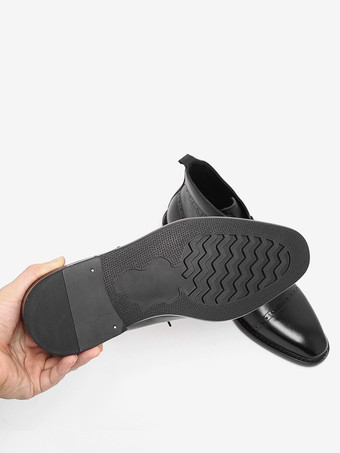 メンズ ワークブーツ 牛革 クラシック ブラック マティン ショート アンクルブーツ