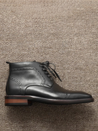 メンズ ワークブーツ 牛革 クラシック ブラック マティン ショート アンクルブーツ