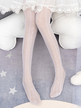 ゴシックロリータタイツブラックアクセサリーポリエステルチェック柄ロリータアクセサリー