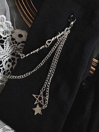 Gothic Lolita Stocking Black Chains Accessory Polyester Lolita Accessories