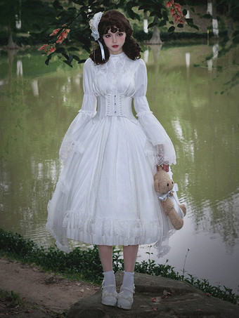 スイートロリータドレス ポリエステル 長袖 スイートロリータドレス