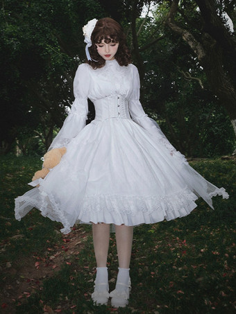 スイートロリータドレス ポリエステル 長袖 スイートロリータドレス