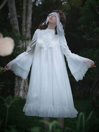 スイートロリータドレス ポリエステル 長袖 スイートロリータドレス