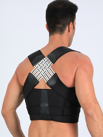Corsés para hombres Corrector de postura Enderezador de espalda Mejora de la postura Soporte de espalda ajustable Cinturón lumbar para hombres