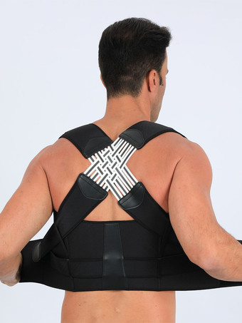 Corsés para hombres Corrector de postura Enderezador de espalda Mejora de la postura Soporte de espalda ajustable Cinturón lumbar para hombres