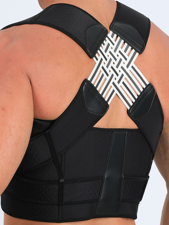 Corsés para hombres Corrector de postura Enderezador de espalda Mejora de la postura Soporte de espalda ajustable Cinturón lumbar para hombres