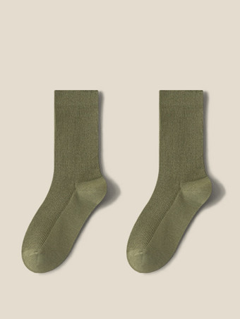 グリーン 女性用黒ソックス