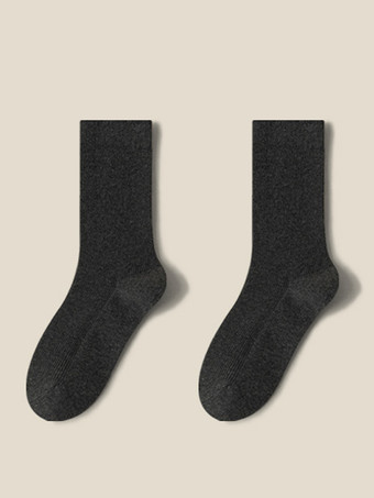 ダークグレー 女性用黒ソックス