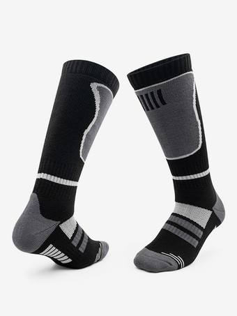 Black Purple Sport Sokcks Cotton Running Socks For Women