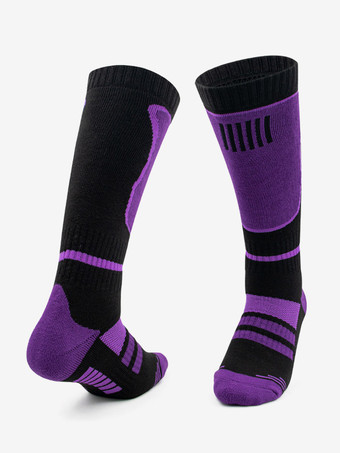 Purple Purple Sport Sokcks Cotton Running Socks For Women