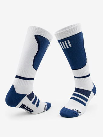 White Purple Sport Sokcks Cotton Running Socks For Women