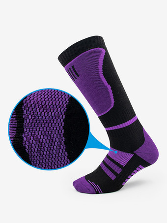 Purple Sport Sokcks Cotton Running Socks For Women