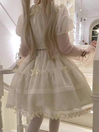 スイートロリータドレス ポリエステル 長袖 スイートドレス ロリータドレス