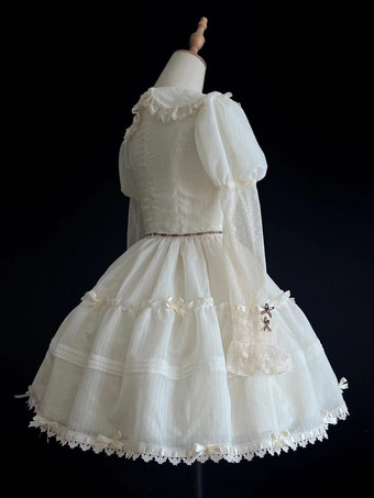 スイートロリータドレス ポリエステル 長袖 スイートドレス ロリータドレス