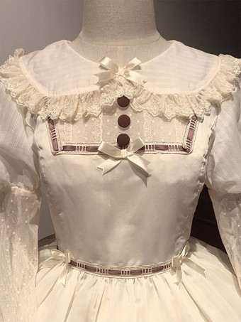 スイートロリータドレス ポリエステル 長袖 スイートドレス ロリータドレス