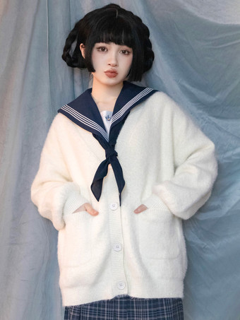 Bianco Dolce Bianco Maniche Lunghe