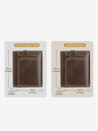 クラシックなメンズレザー財布 男性へのギフト