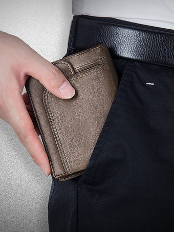 クラシックなメンズレザー財布 男性へのギフト