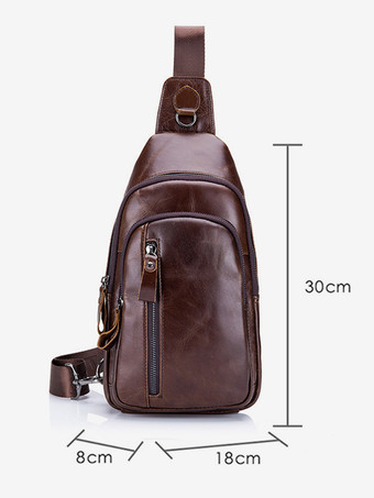 ショルダーバッグ スポーツアクセサリー ダークブラウン ビジネスバッグ 男性用