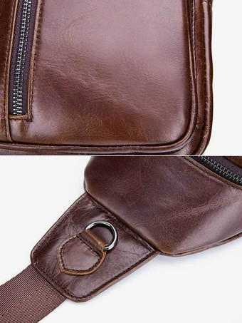 ショルダーバッグ スポーツアクセサリー ダークブラウン ビジネスバッグ 男性用