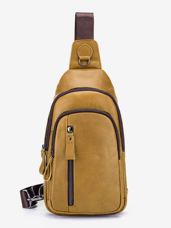 ライトブラウンショルダーバッグ スポーツアクセサリー ダークブラウン ビジネスバッグ 男性用