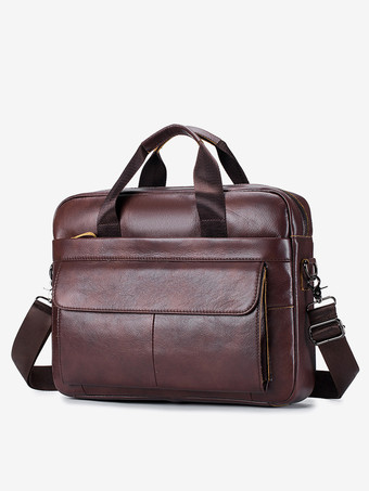 ディープブラウンクロスボディバッグ スポーツアクセサリー ブラック メンズ ブリーフケース ビジネスサッチェルバッグ