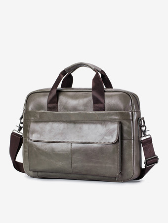 グレイクロスボディバッグ スポーツアクセサリー ブラック メンズ ブリーフケース ビジネスサッチェルバッグ