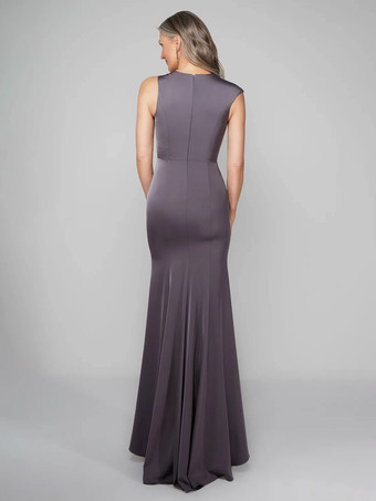 花嫁の母親のためのパーティードレス Vネック 半袖 ボールガウン 結婚式用ゲストドレス