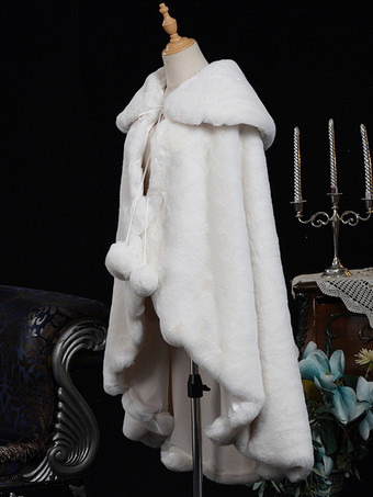 ホワイト レトロ コスチューム ポンポン ポリエステル マント レディース レトロ マリー アントワネット コスチューム 18 世紀 コスチューム