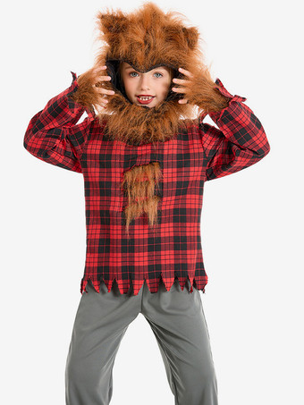 クリスマス 子供用 狼男 動物コスチューム 男の子 パフォーマンス