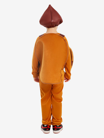 子供用ハロウィンコスチューム コーヒーブラウン ハロウィン ウエストコート ジャンプスーツ