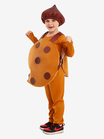 子供用ハロウィンコスチューム コーヒーブラウン ハロウィン ウエストコート ジャンプスーツ