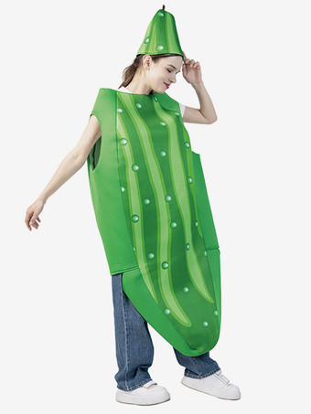 グリーン ハロウィンコスチューム グリーン ユニセックス バーレスクトップ ポリエステル ホリデーコスチューム