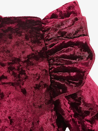 ウェディング フラワーガールドレス 特別な日のドレス ピンク 長袖 フリル