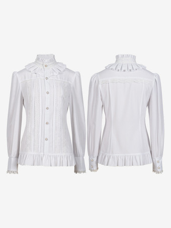 ブラック レトロ レディース レース フリル セット スカート シャツ ヴィンテージ コスチューム