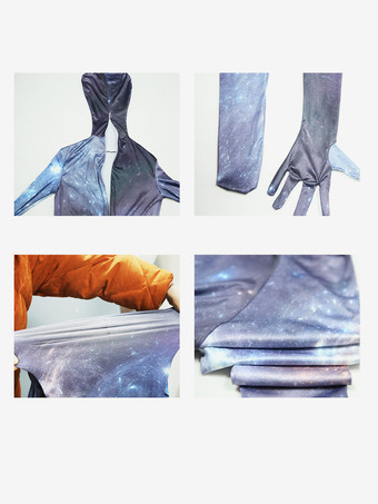 パターニング全身タイツ セクシーな全身タイツコスチューム ミルクシルク レイブクラブ 全身キャットスーツ