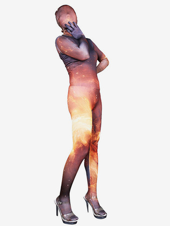 パターニング全身タイツ セクシーな全身タイツコスチューム ミルクシルク レイブクラブ 全身キャットスーツ