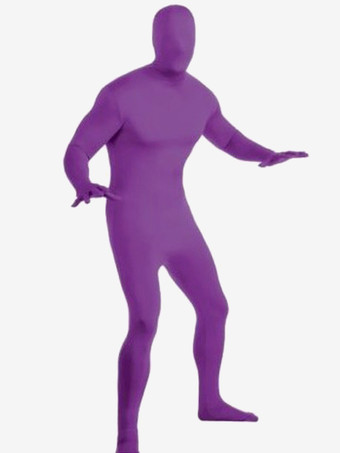 パープル セクシーな全身タイツコスチューム ライクラ レイブクラブ ライトアプリコット フルボディスーツ