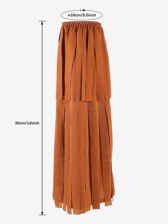 ブラウンコスチューム フリンジレッグウォーマー レディース レトロアクセサリー 仮面舞踏会 ボールガウン