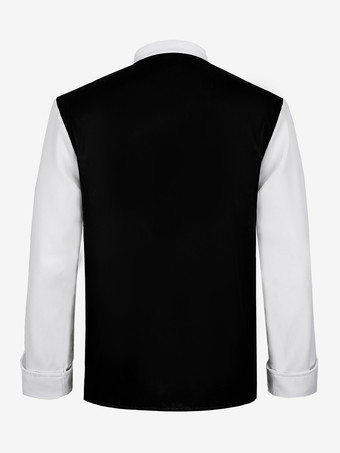 男性用ブラック ヴィンテージ トップス フリル 花柄 長袖 レトロ コスチューム バーガンディ