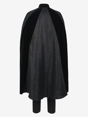 男性用ブラック ヴィンテージ ポリエステル ノースリーブ レトロ コスチューム