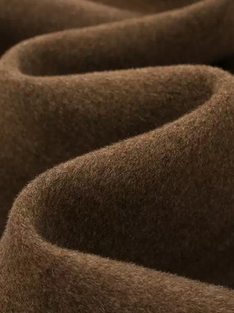 メンズ ロングライン ウールコート ターンダウンカラー ラペル 快適 グレー ダブルブレスト コート