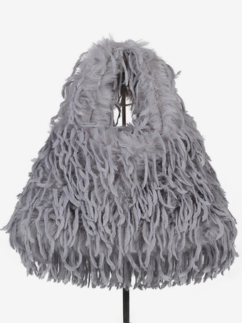 ライトグレーレディースバッグ ブラック