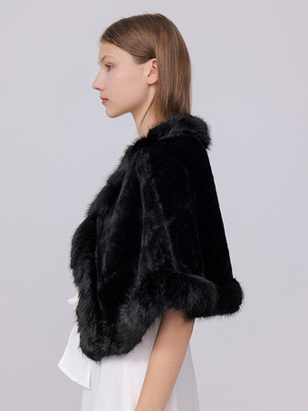 レディース ポンチョ ホワイト フェイクレザー コート ケープ