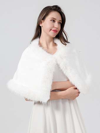 レディース ポンチョ ホワイト フェイクレザー コート ケープ