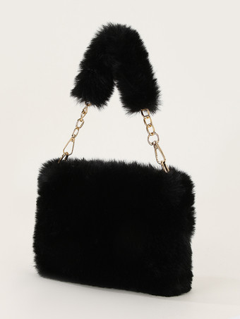 ブラック レディースバッグ ライトブラウン