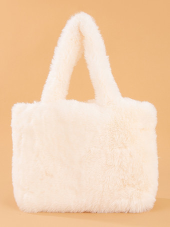 アイボリー レディースバッグ ブラック